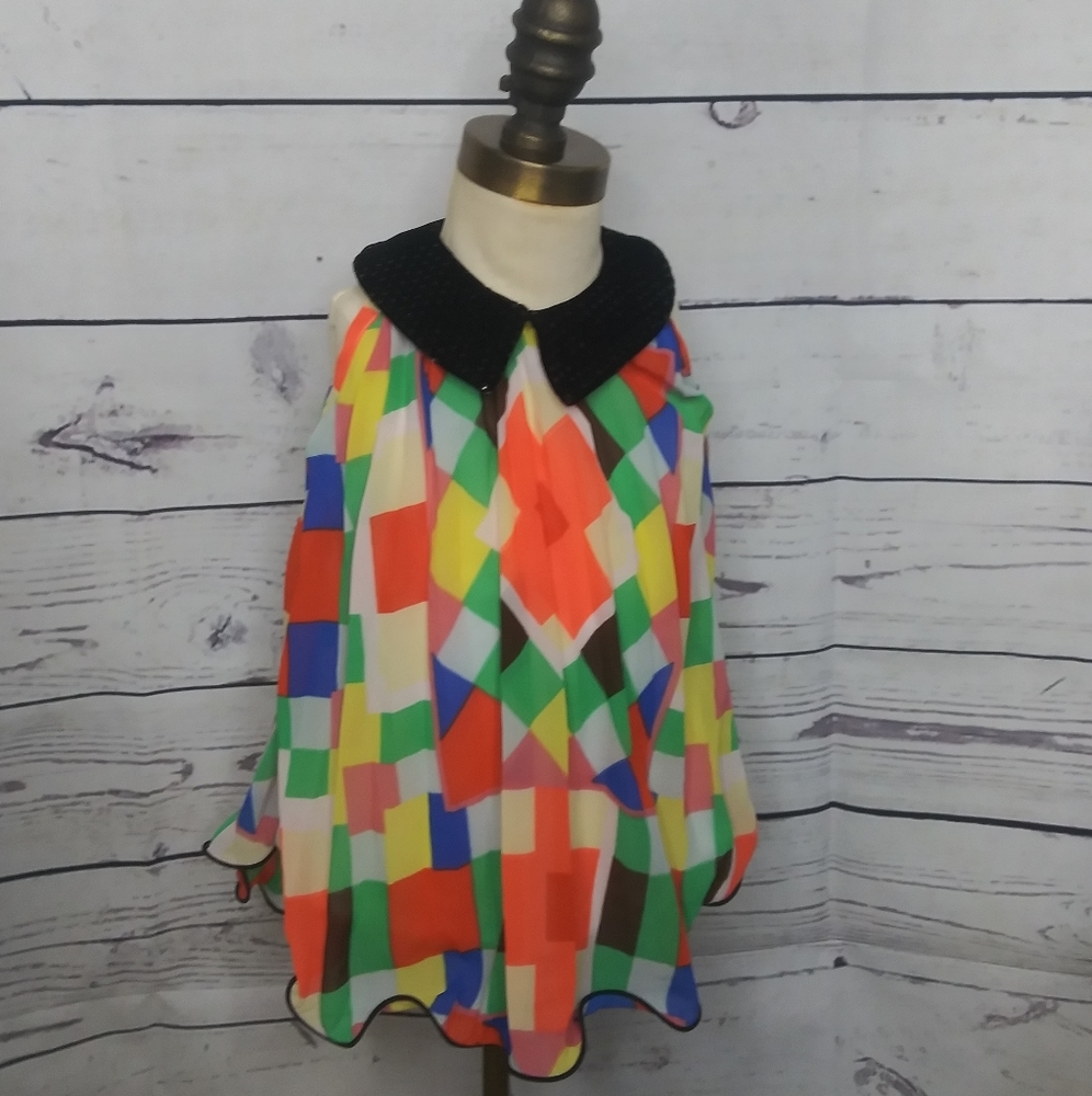 SUNBAY KIDS GEOMETRIC DRESS